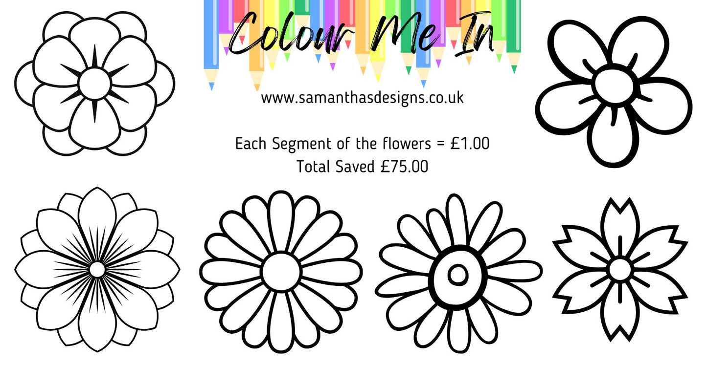 Colour Me In Savings Challenges - A6 Cash Stuffing Challenges - Various Saved Amounts