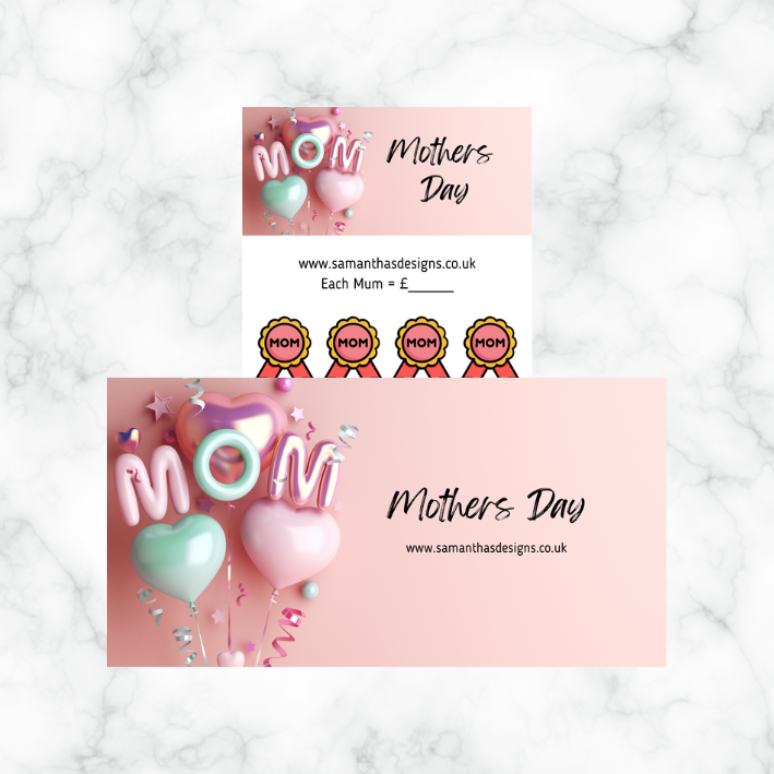 Mothers Day Savings Trackers - A6 Cash Stuffing Challenges