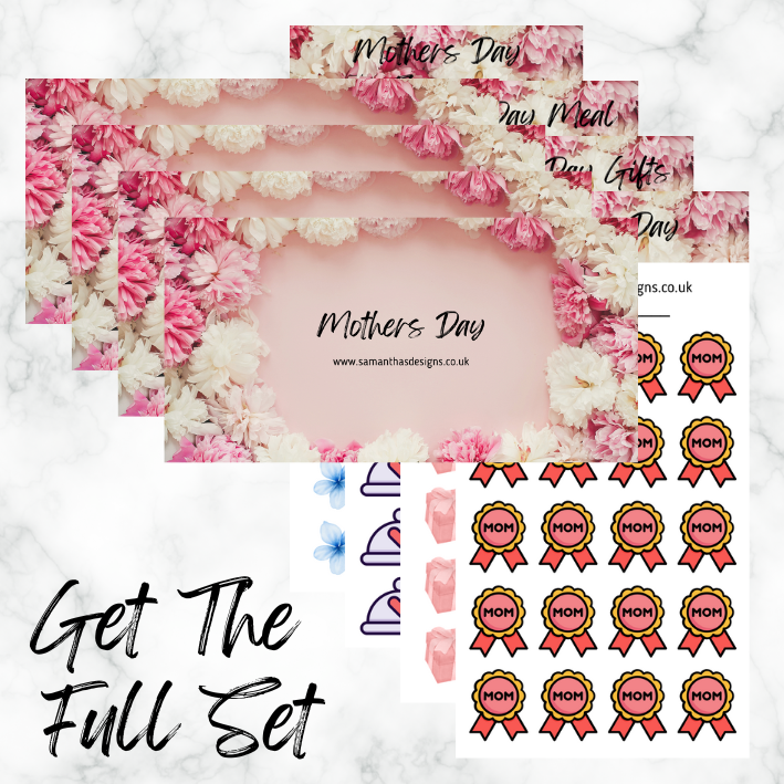 Savings Bundle - Mothers Day - 5 Designs - A6 Cash Stuffing Challenges