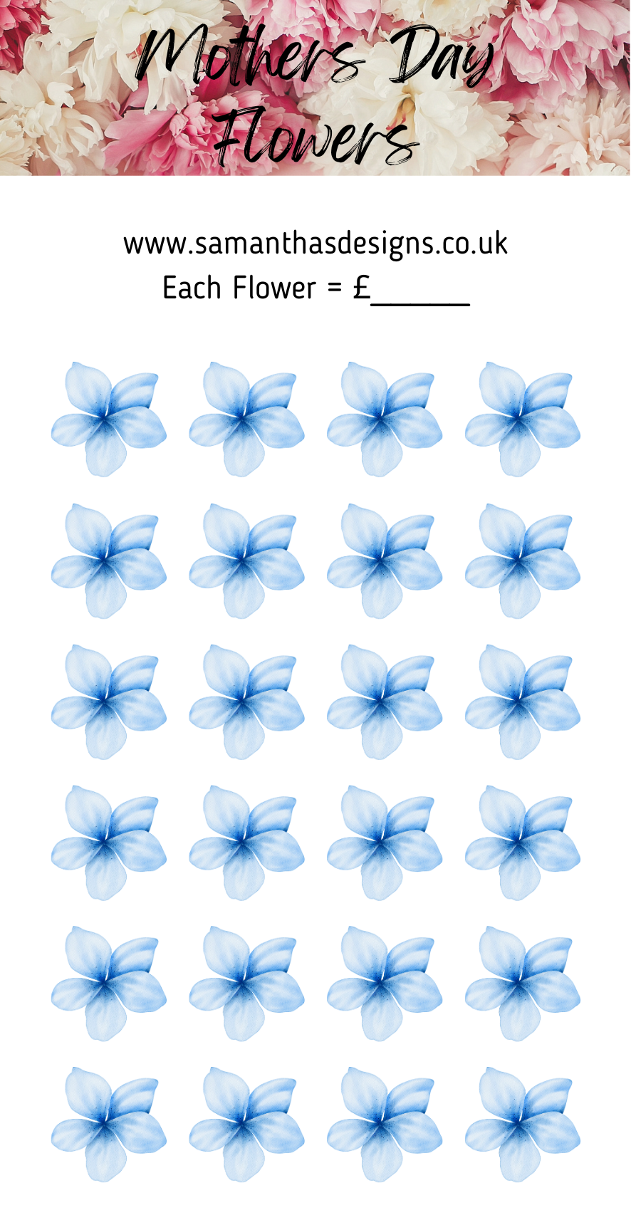 Mothers Day Savings Trackers - A6 Cash Stuffing Challenges