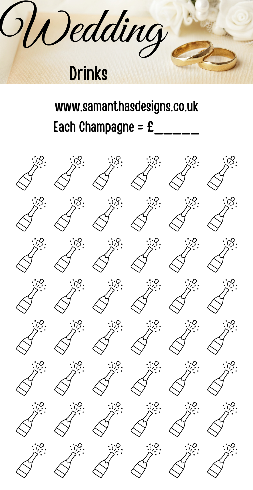 The Complete Wedding Saving Trackers - Trackers Only - A6 Cash Stuffing Challenges