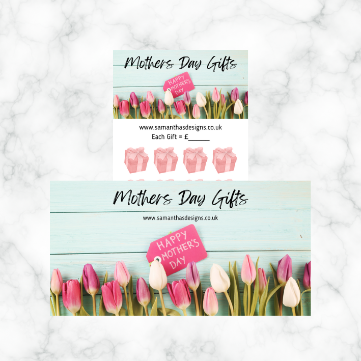 Mothers Day Savings Trackers - A6 Cash Stuffing Challenges