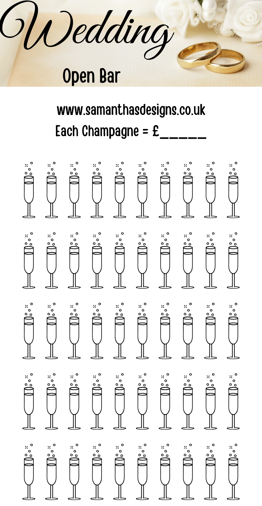 The Complete Wedding Saving Trackers - Trackers Only - A6 Cash Stuffing Challenges