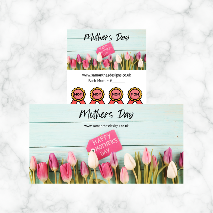 Mothers Day Savings Trackers - A6 Cash Stuffing Challenges