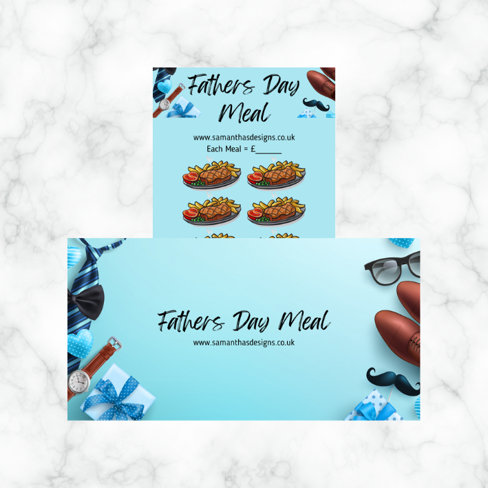 Fathers Day Savings - A6 Savings Challenges - 5 Designs To Choose From