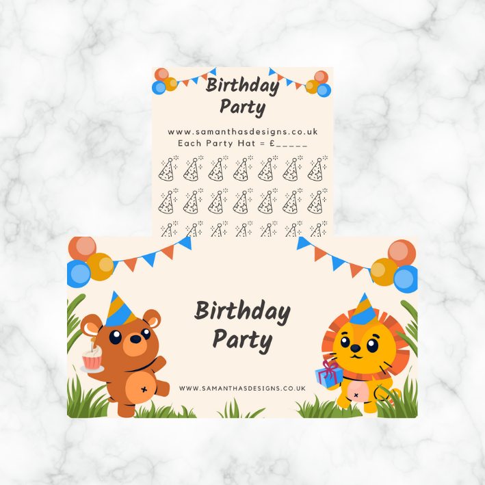 Birthday Savings - Jungle Theme - A6 Cash Stuffing