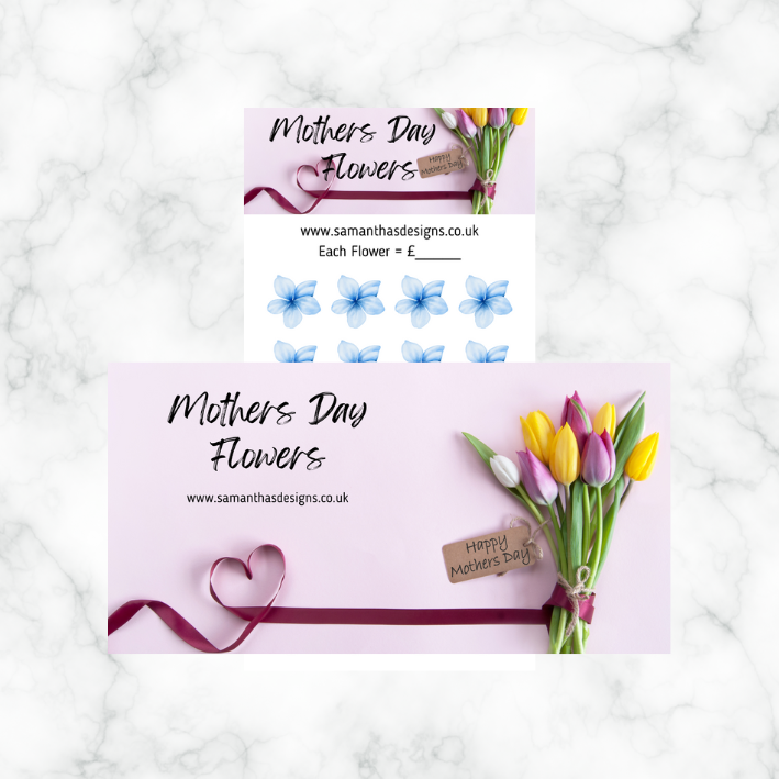 Mothers Day Savings Trackers - A6 Cash Stuffing Challenges