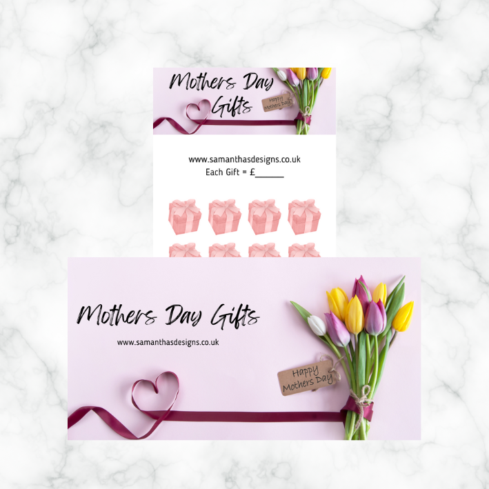 Mothers Day Savings Trackers - A6 Cash Stuffing Challenges