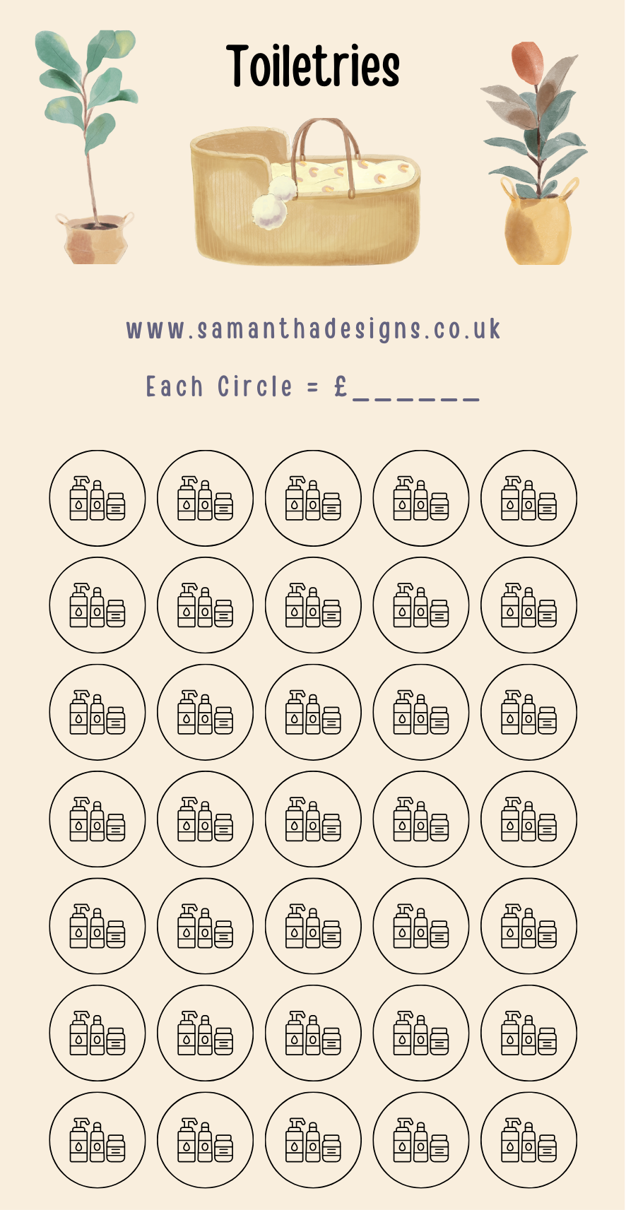 New Baby Savings Trackers - A6 Cash Stuffing Challenges