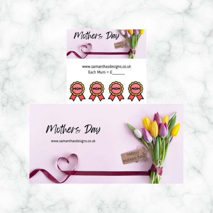 Mothers Day Savings Trackers - A6 Cash Stuffing Challenges