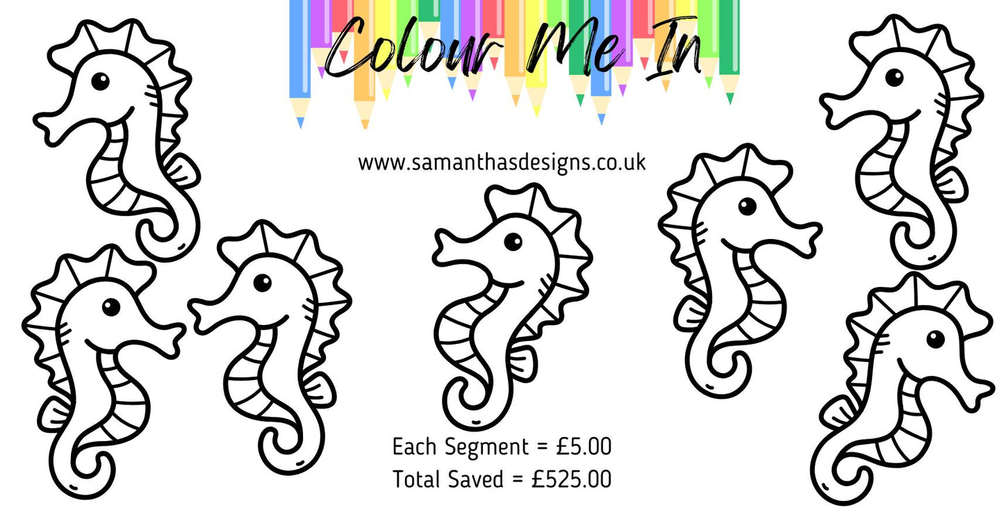 Colour Me In Savings Challenges - A6 Cash Stuffing Challenges - Various Saved Amounts