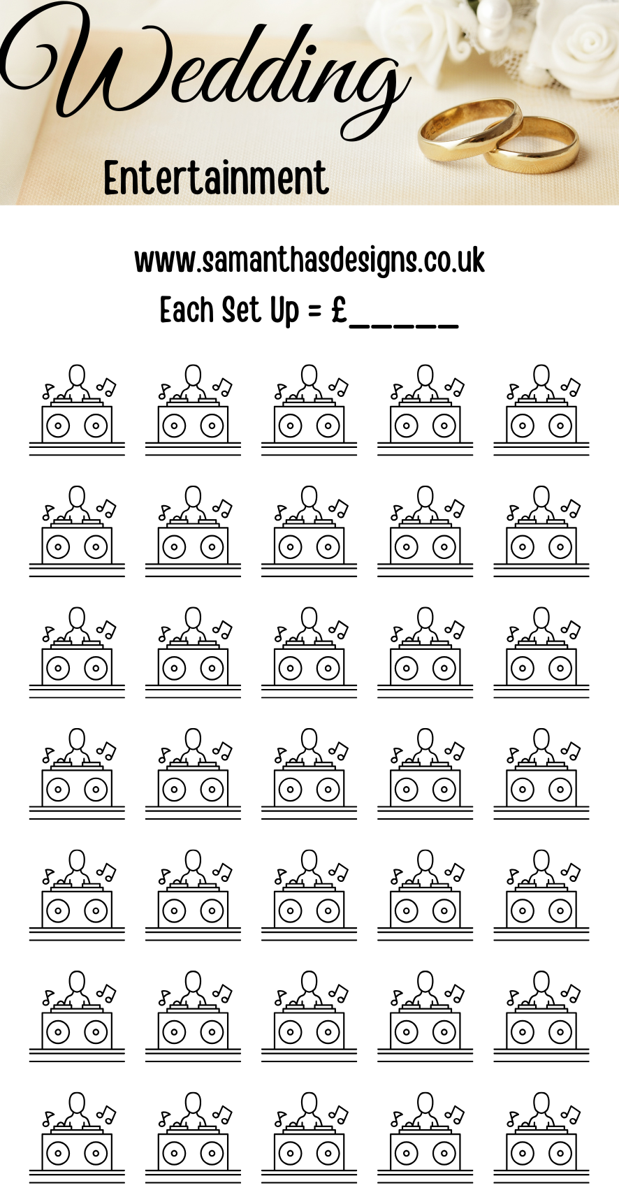 The Complete Wedding Saving Trackers - Trackers Only - A6 Cash Stuffing Challenges