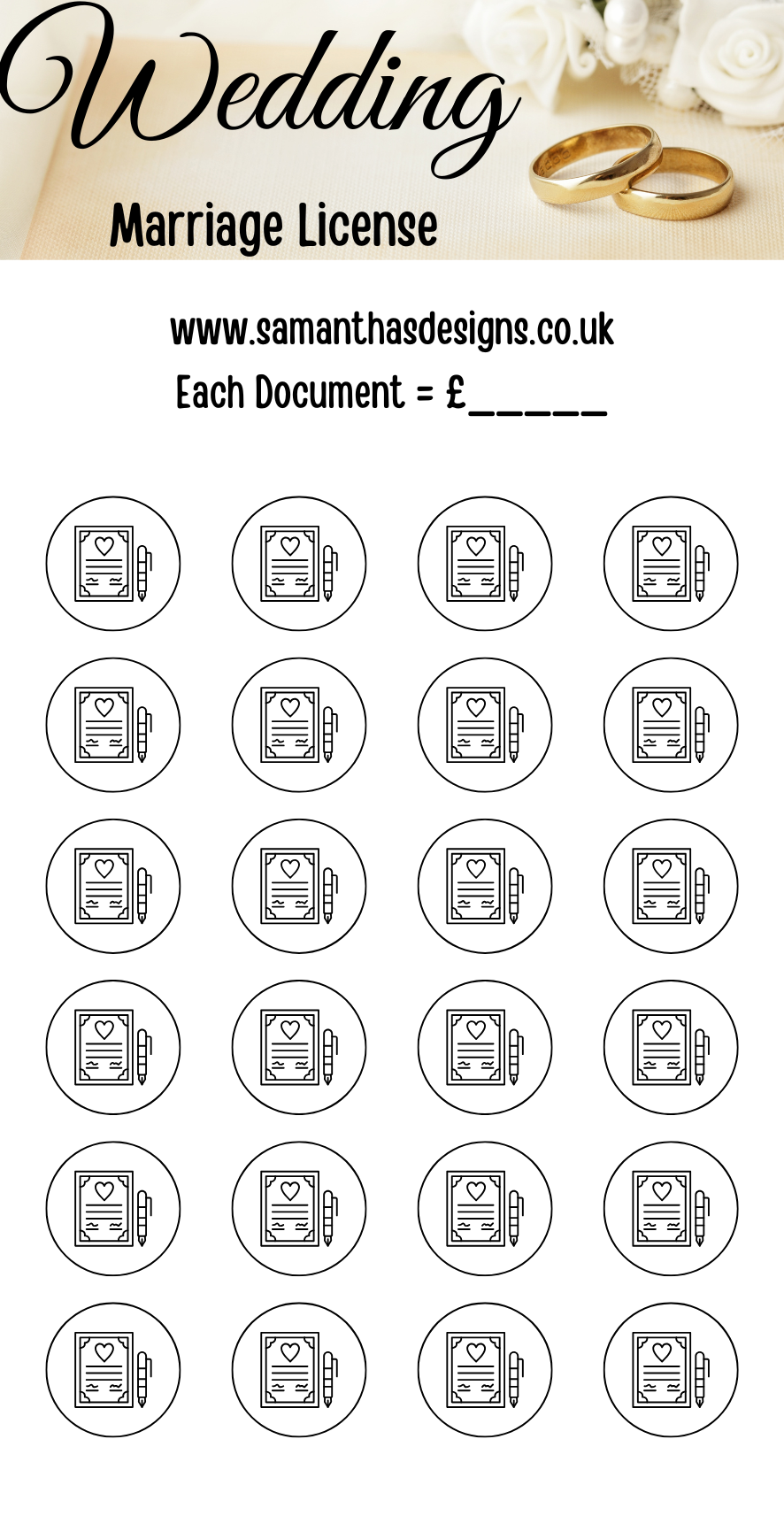 The Complete Wedding Saving Trackers - Trackers Only - A6 Cash Stuffing Challenges