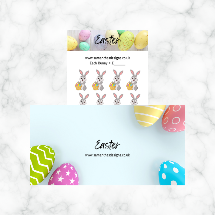 Easter Savings - 4 Designs - A6 Cash Stuffing Challenges