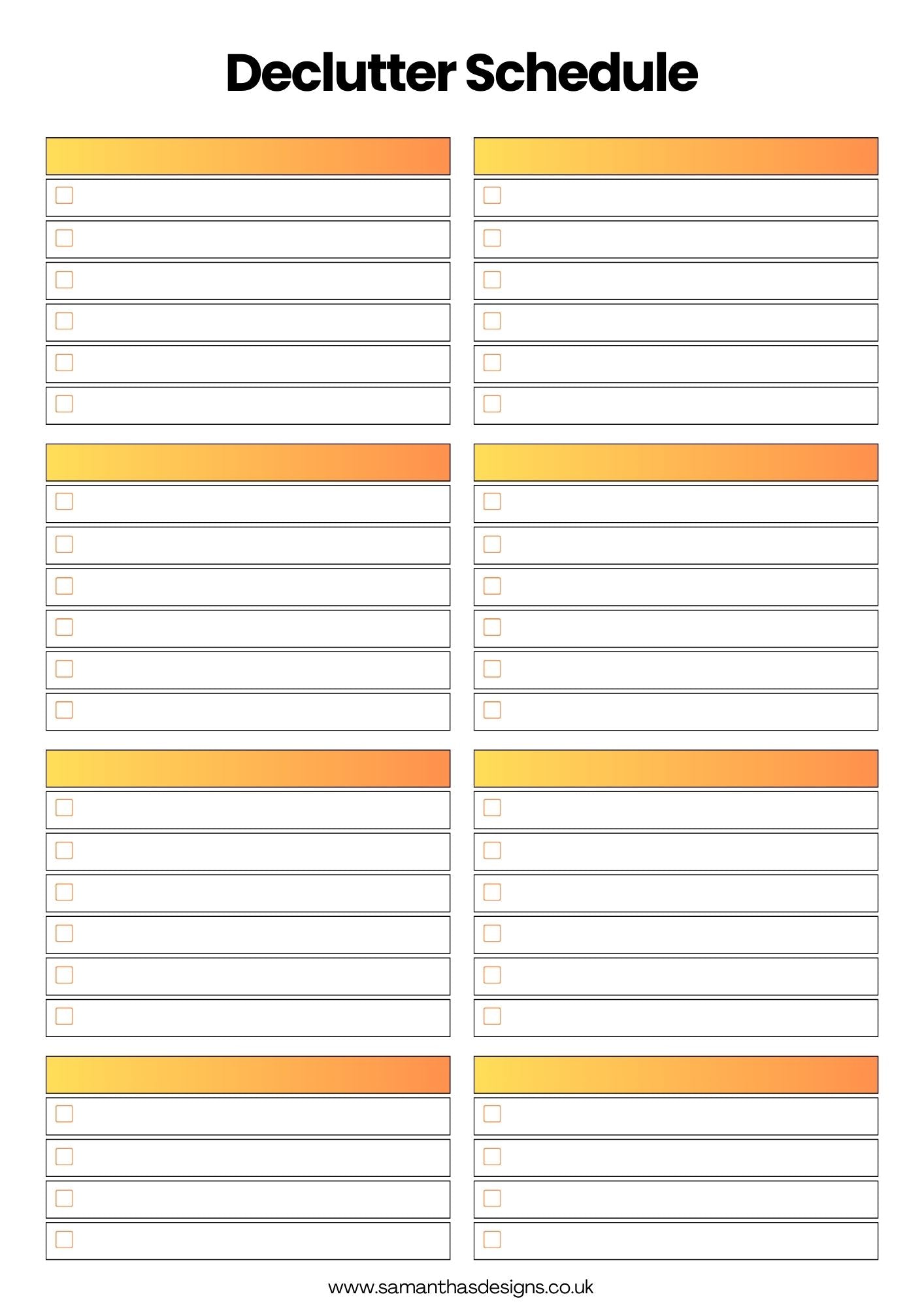 Cleaning Planner - A4 and A5 Sizes - 52 Weeks!