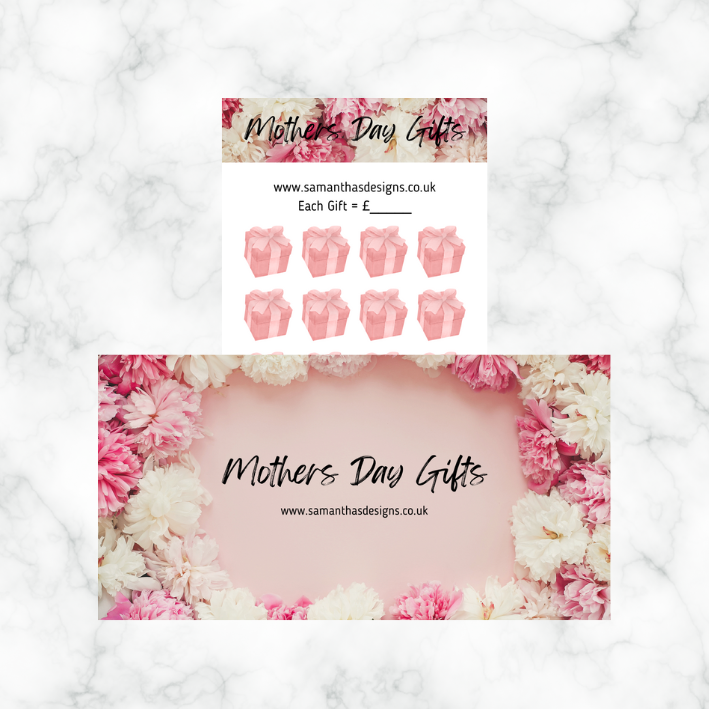 Mothers Day Savings Trackers - A6 Cash Stuffing Challenges