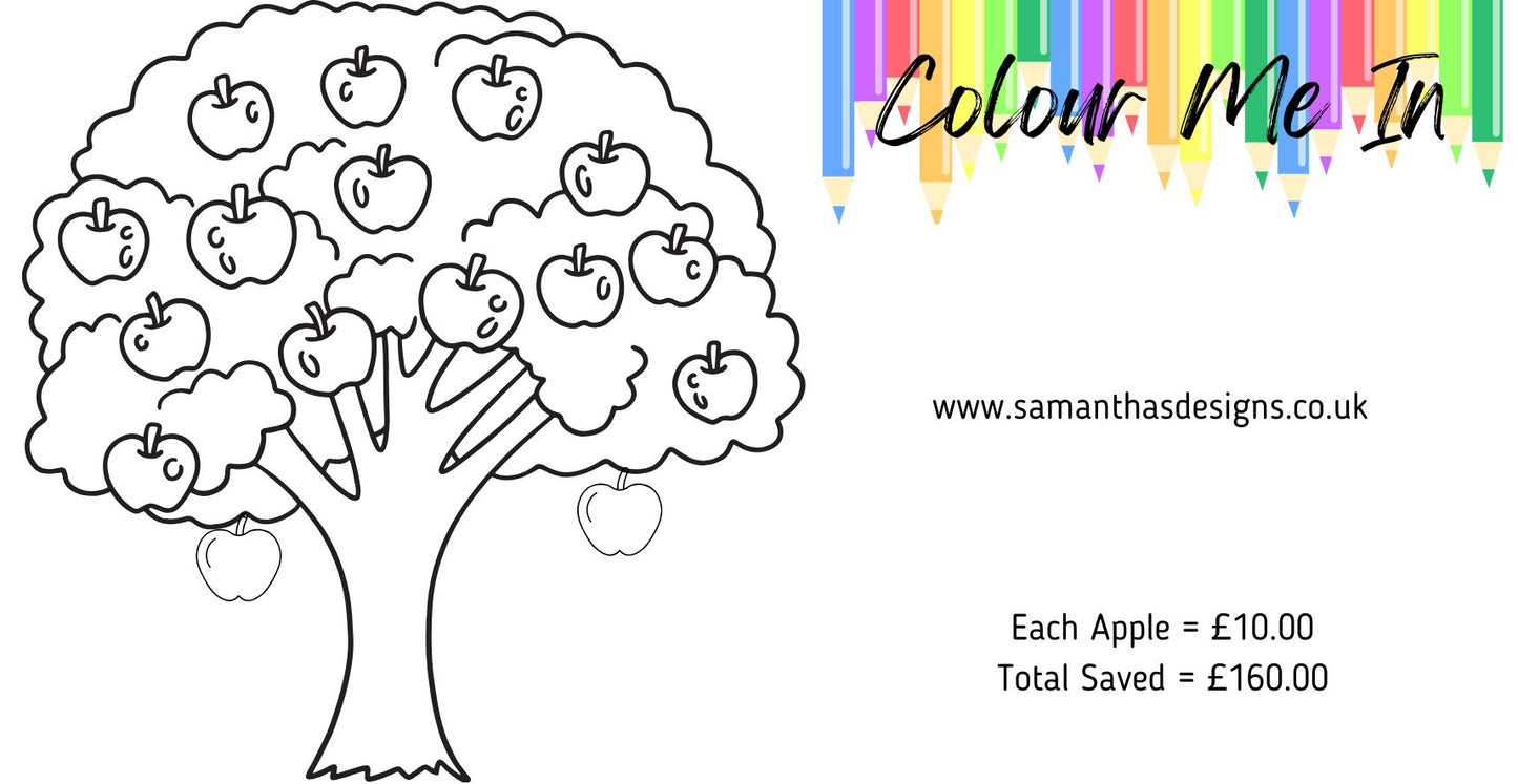 Colour Me In Savings Challenges - A6 Cash Stuffing Challenges - Various Saved Amounts