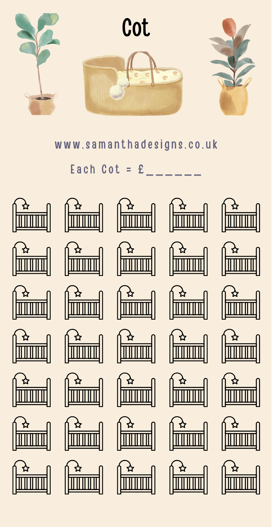 New Baby Savings Trackers - A6 Cash Stuffing Challenges