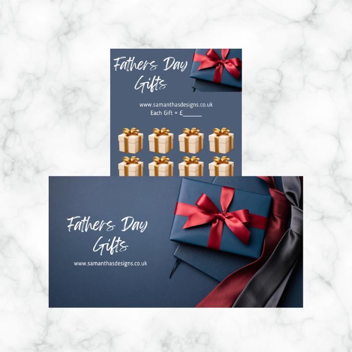 Fathers Day Savings - A6 Savings Challenges - 5 Designs To Choose From