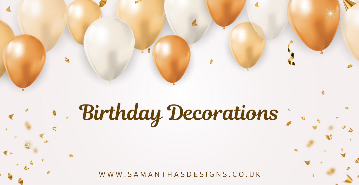 Birthday Savings - Gold Balloons Theme - A6 Cash Stuffing