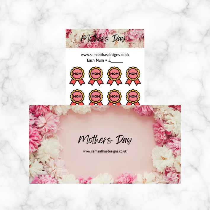 Mothers Day Savings Trackers - A6 Cash Stuffing Challenges