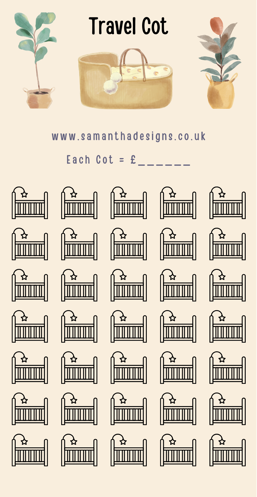 New Baby Savings Trackers - A6 Cash Stuffing Challenges