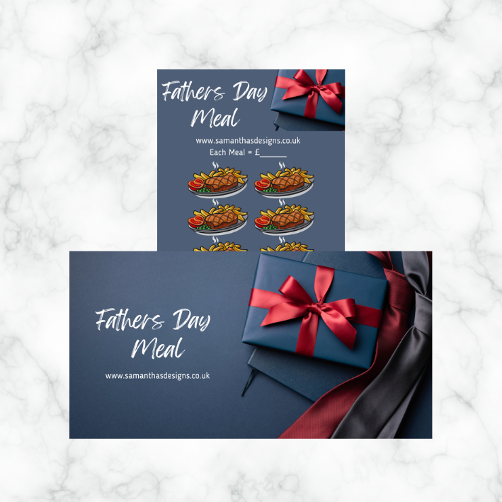 Fathers Day Savings - A6 Savings Challenges - 5 Designs To Choose From