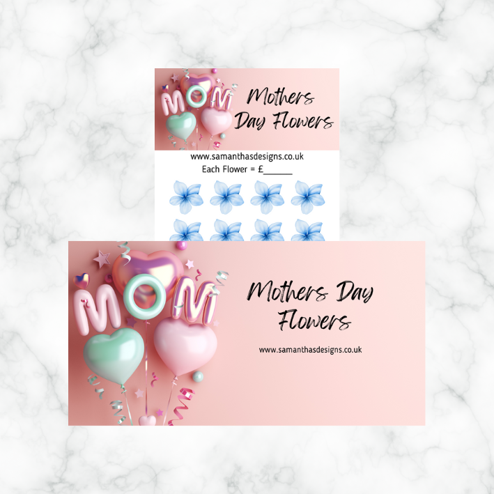 Mothers Day Savings Trackers - A6 Cash Stuffing Challenges