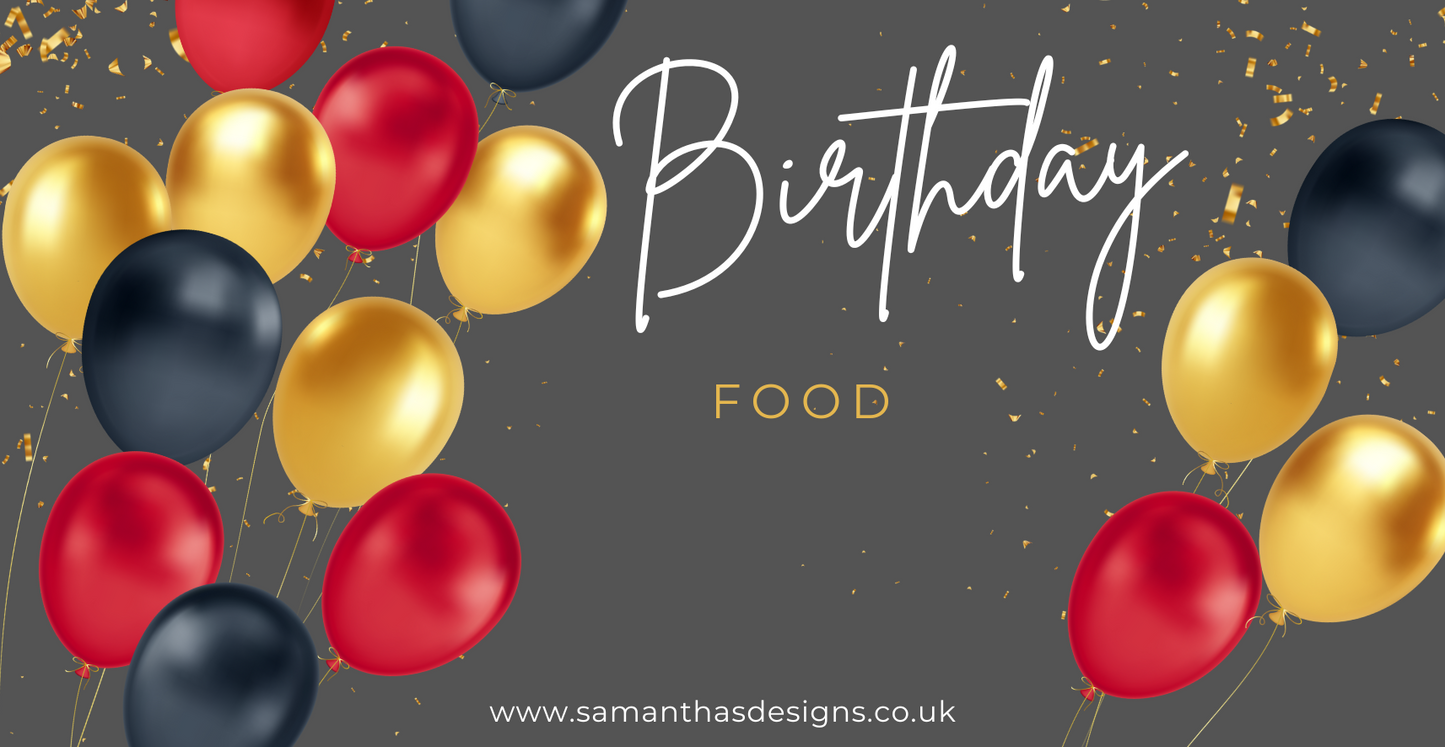 Birthday Savings - Black & Red Balloons Theme - A6 Cash Stuffing