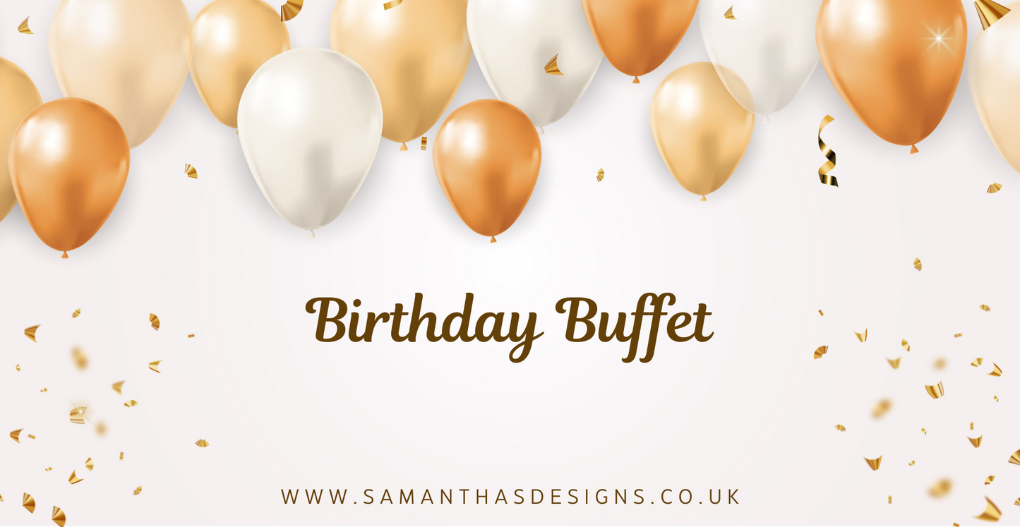 Birthday Savings - Gold Balloons Theme - A6 Cash Stuffing