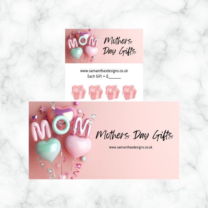 Mothers Day Savings Trackers - A6 Cash Stuffing Challenges