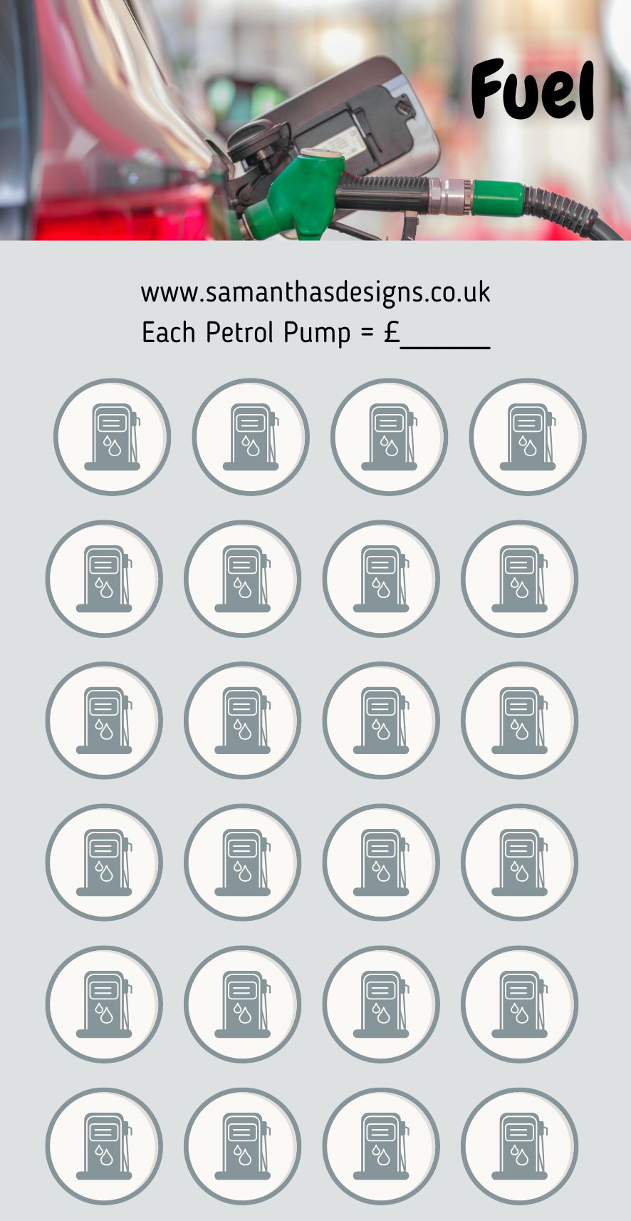 Driving Savings Trackers - A6 Cash Stuffing Challenges