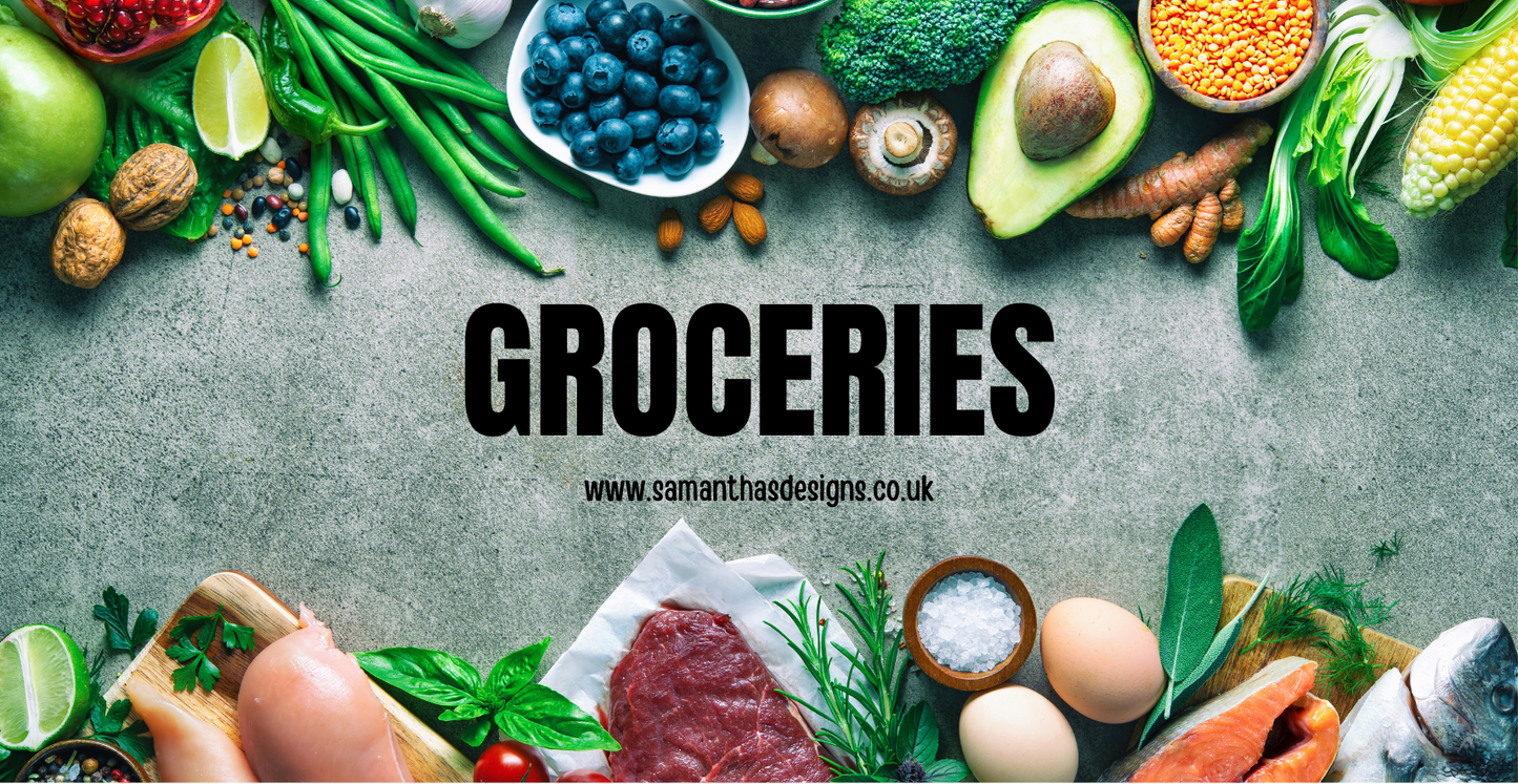 Groceries Savings - A6 Cash Stuffing Challenges