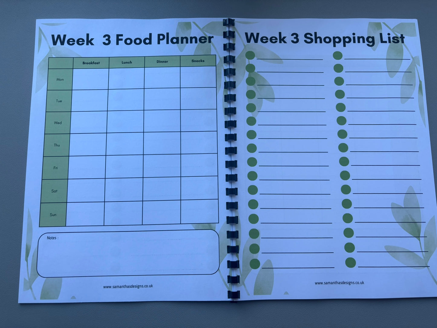 Weight Loss Planner - A4 and A5 Sizes - 12 Week Journey!