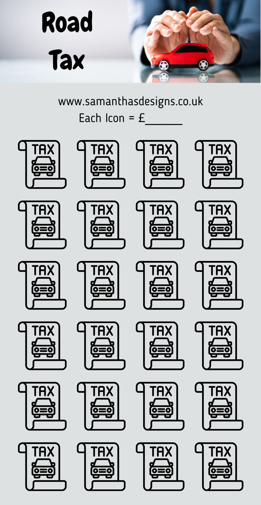 Driving Savings Trackers - A6 Cash Stuffing Challenges