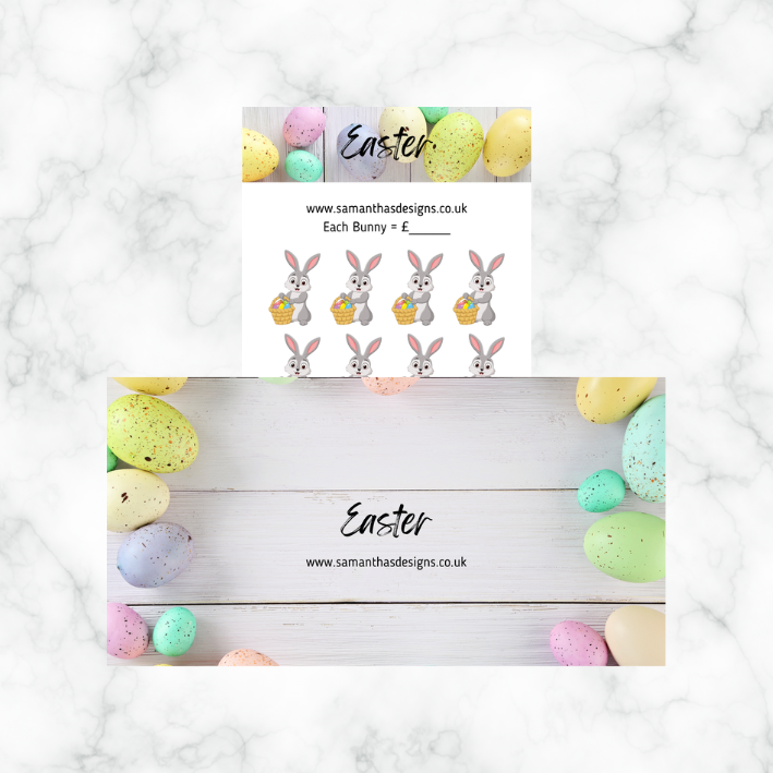 Easter Savings - 4 Designs - A6 Cash Stuffing Challenges